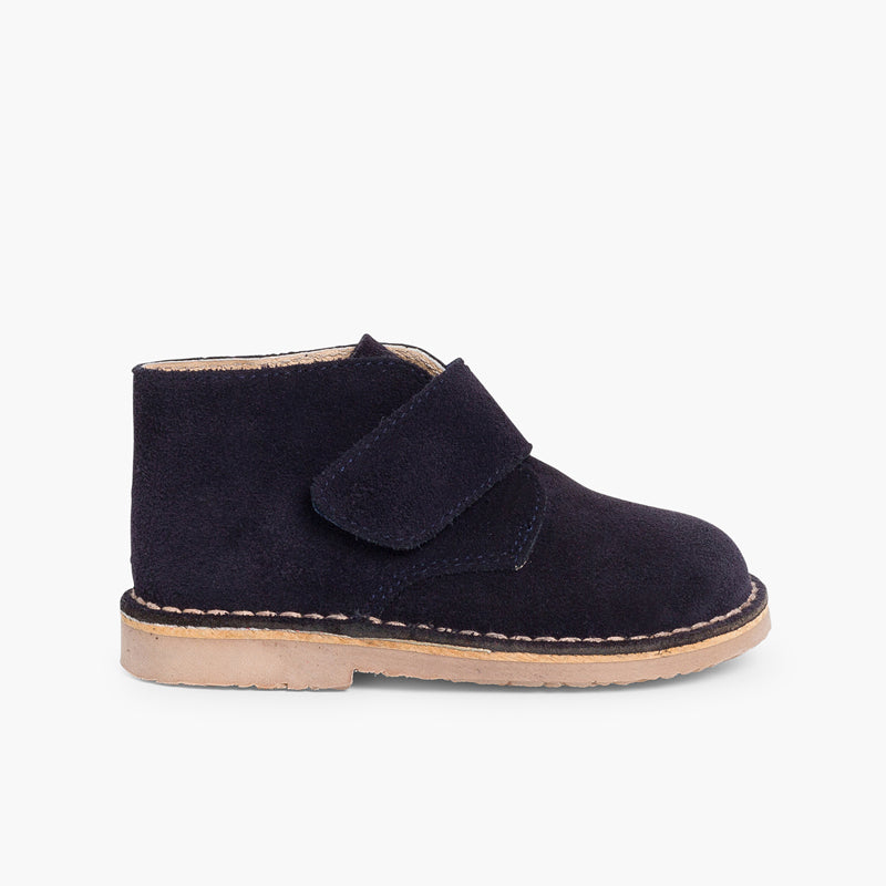 Bota Niño Estilo Safari con Velcro color Azul Marino
