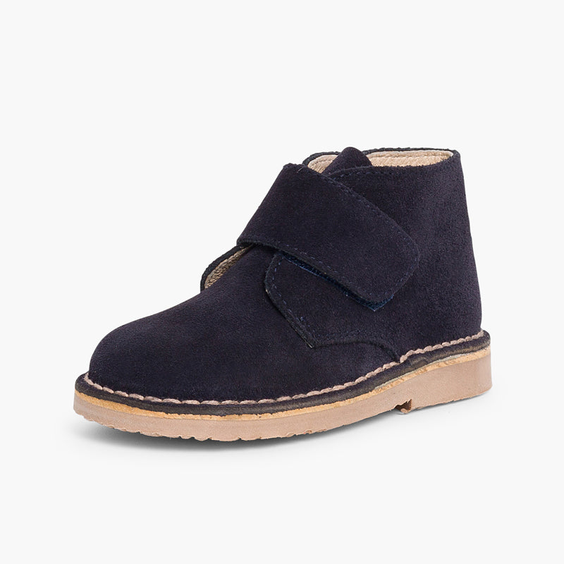 Bota Niño Estilo Safari con Velcro color Azul Marino