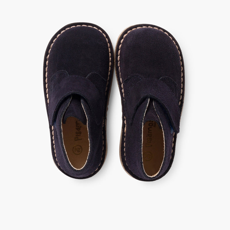 Bota Niño Estilo Safari con Velcro color Azul Marino