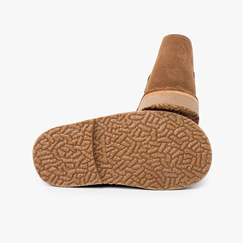 Bota Niño Estilo Safari con Velcro color Topo