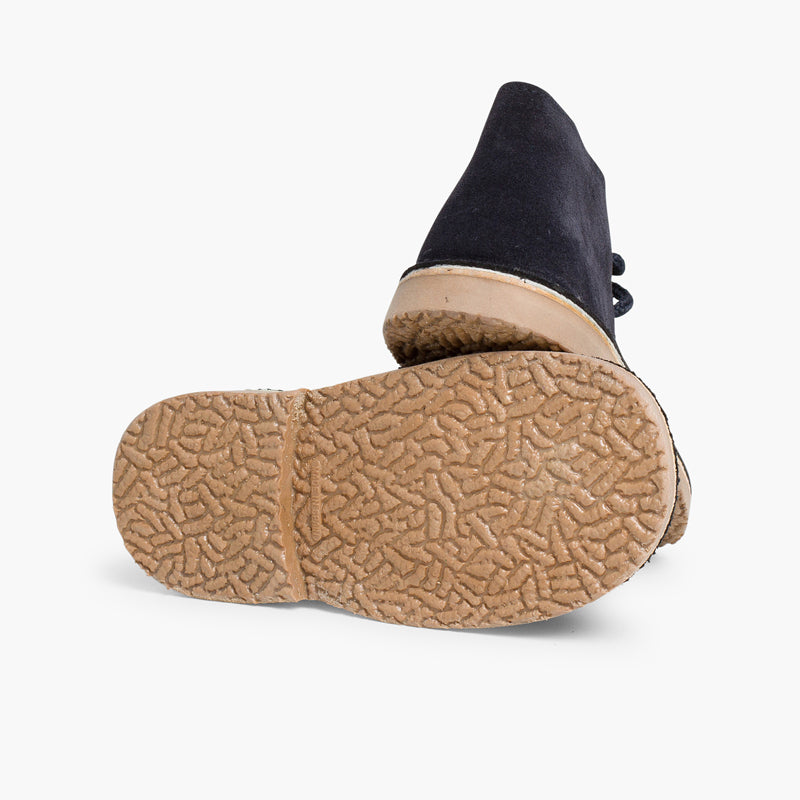 Bota Niño Estilo Safari con Cordones color Azul Marino