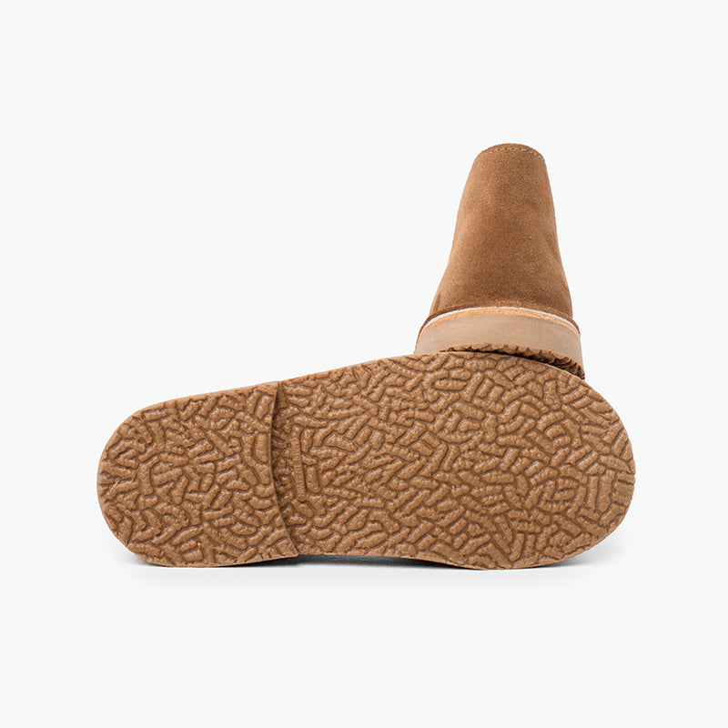 Bota Niño Estilo Safari con Cordones color Topo