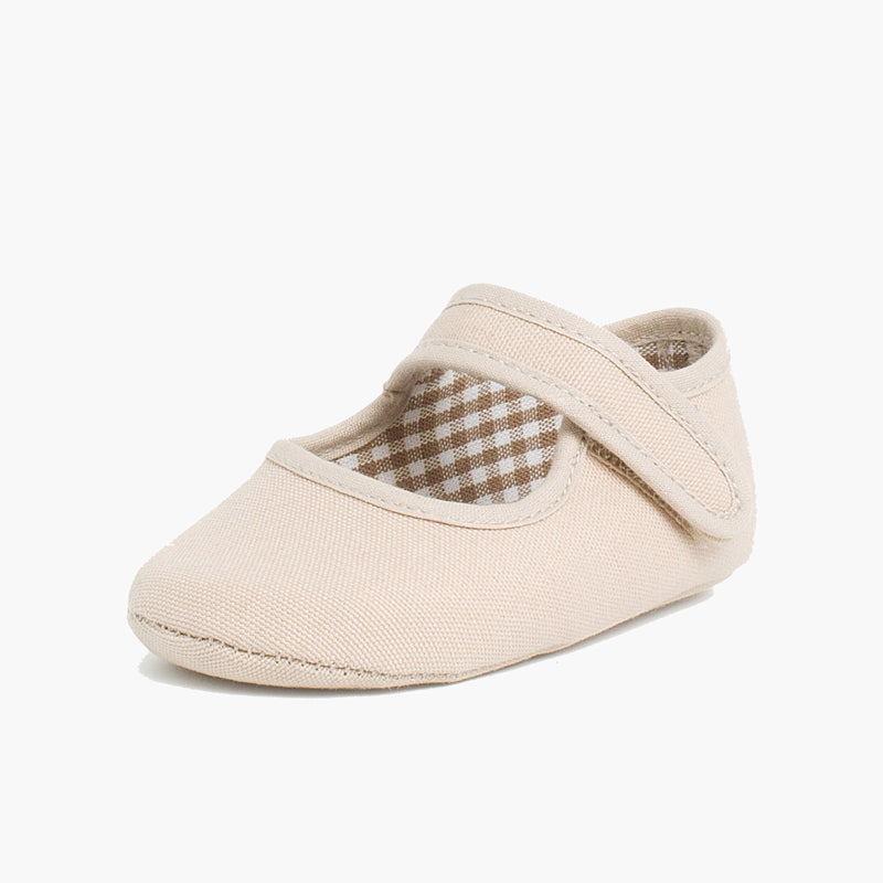 Mercedita bebé tipo badana con cinta adhesiva color arena