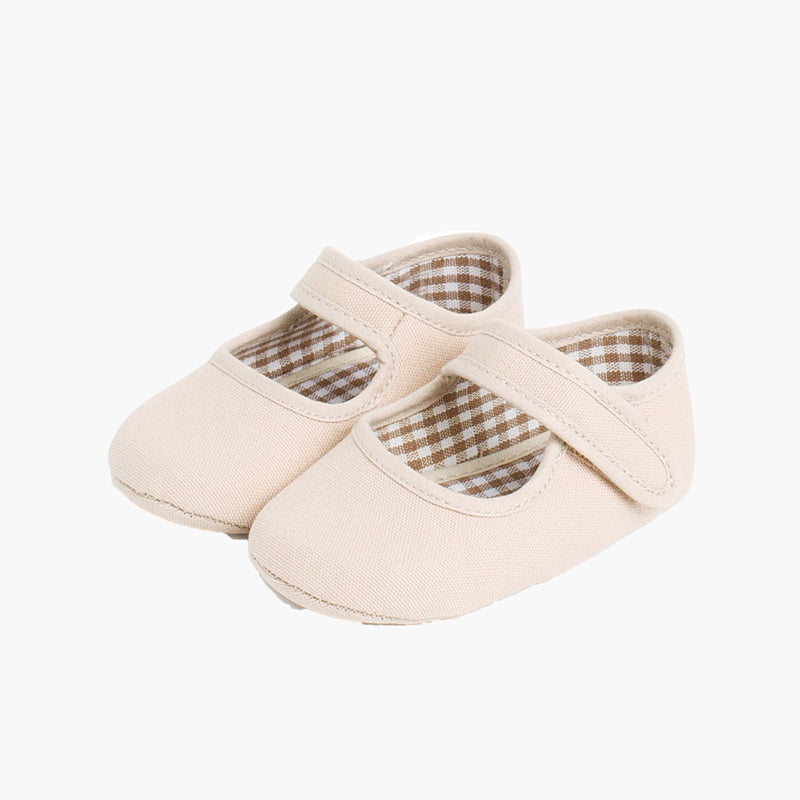 Mercedita bebé tipo badana con cinta adhesiva color arena