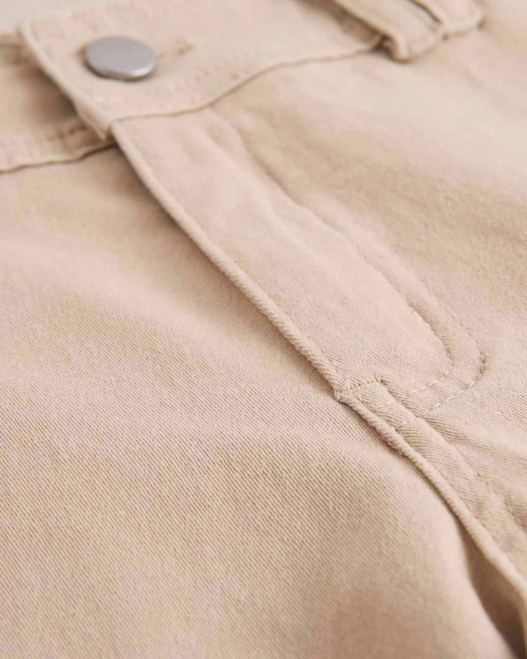 Pantalón de niña largo tipo palazzo beige