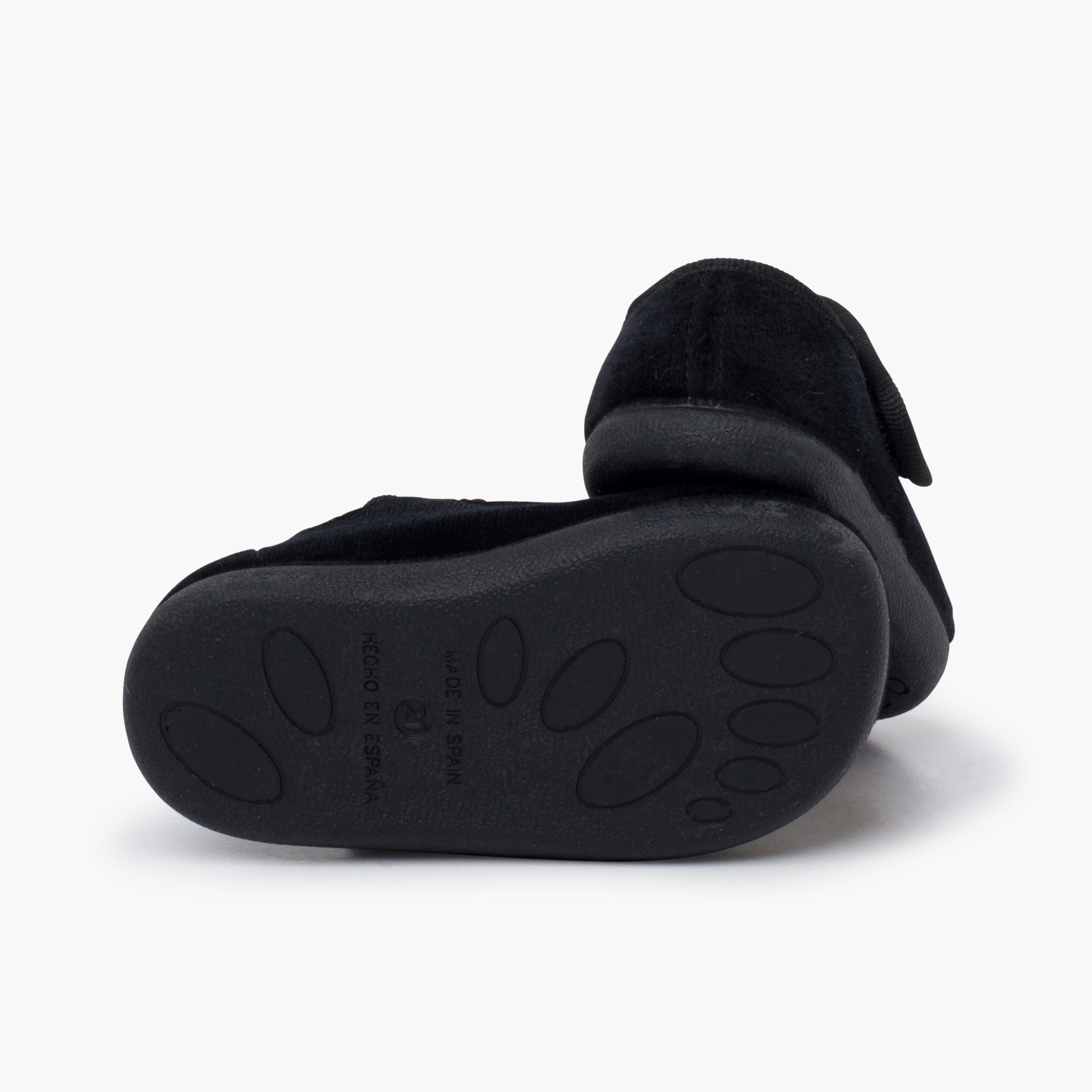 Bailarina Niña Barefoot Terciopelo con Velcro color Negro