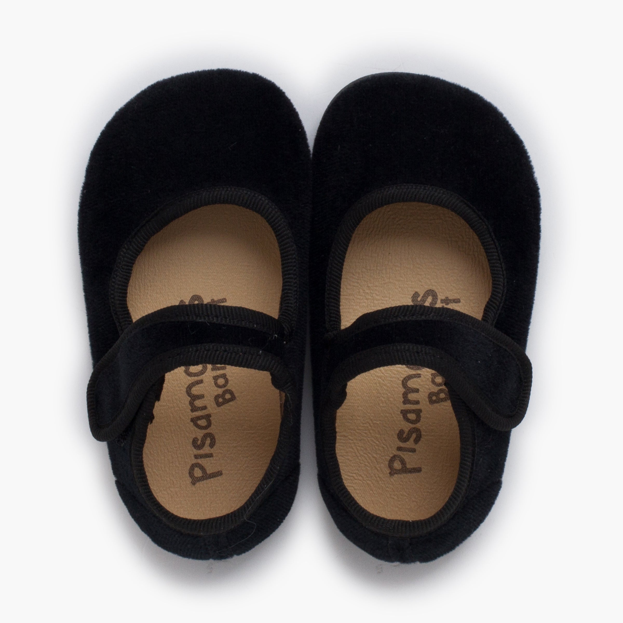 Bailarina Niña Barefoot Terciopelo con Velcro color Negro