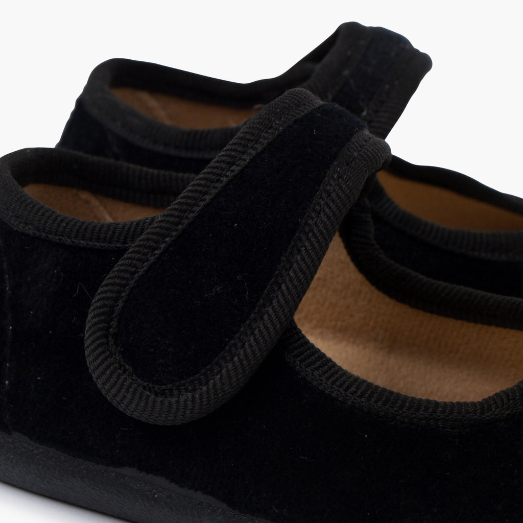 Bailarina Niña Barefoot Terciopelo con Velcro color Negro