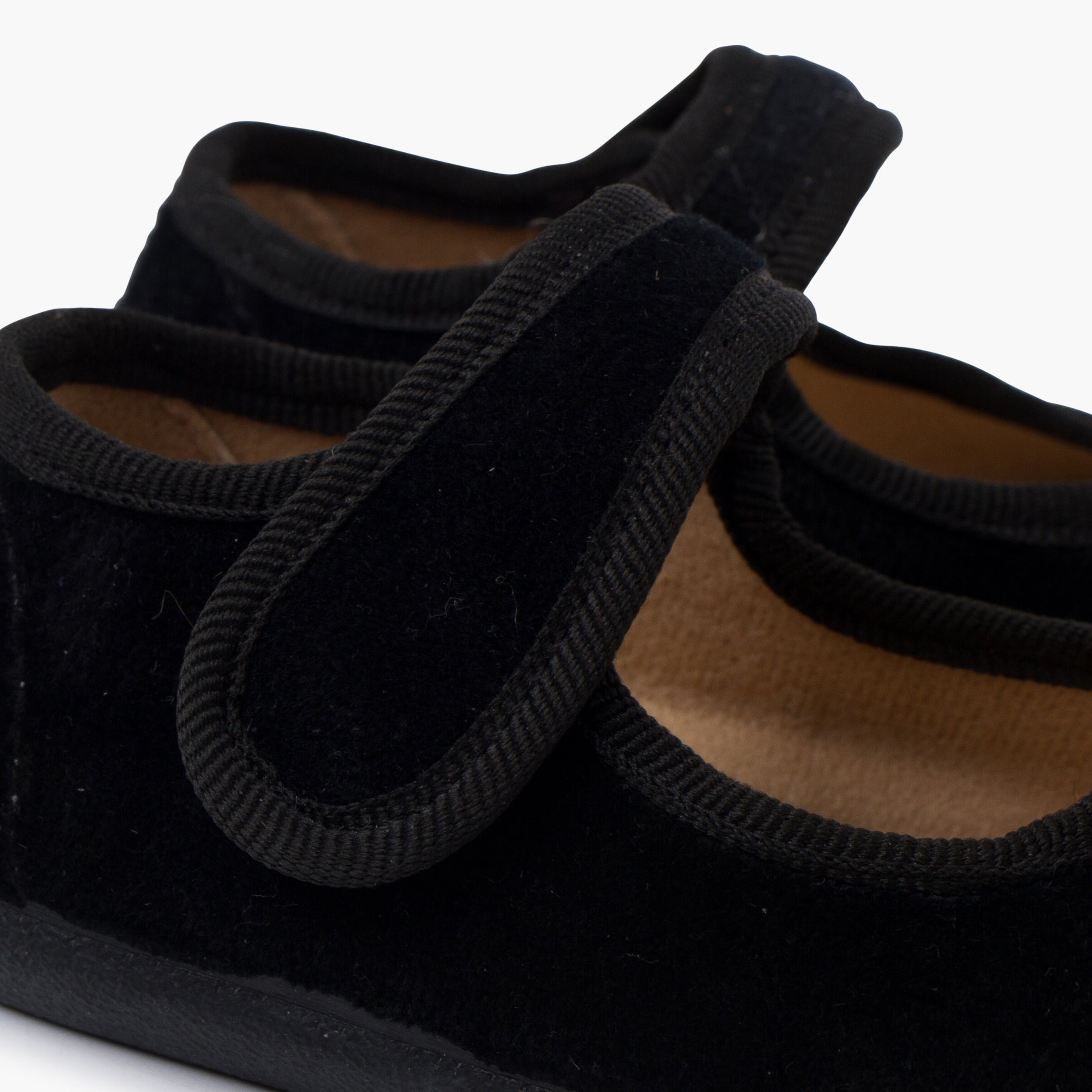Bailarina Niña Barefoot Terciopelo con Velcro color Negro
