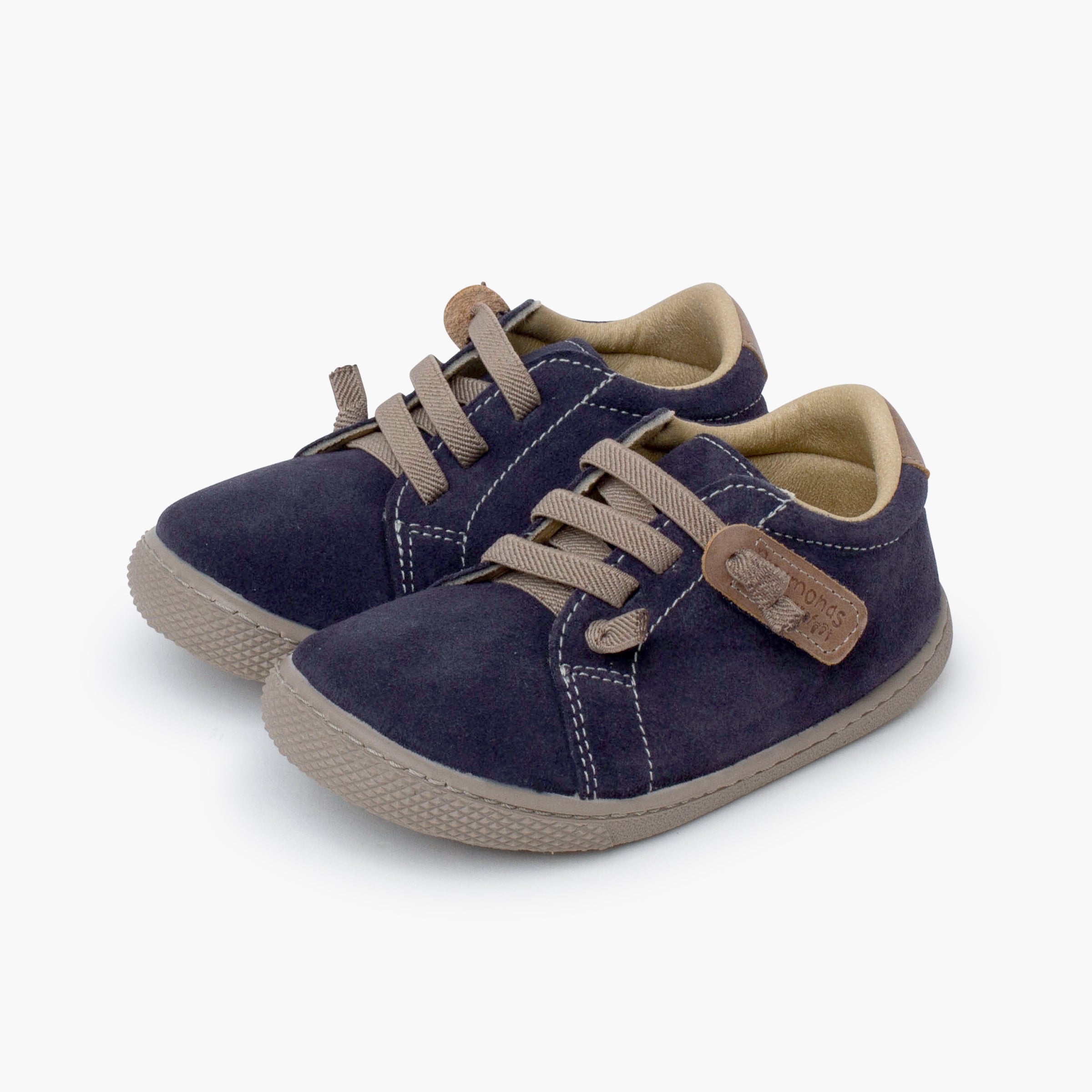 Bota Niño Gamuza Barefoot con Elástico color Azul Jeans