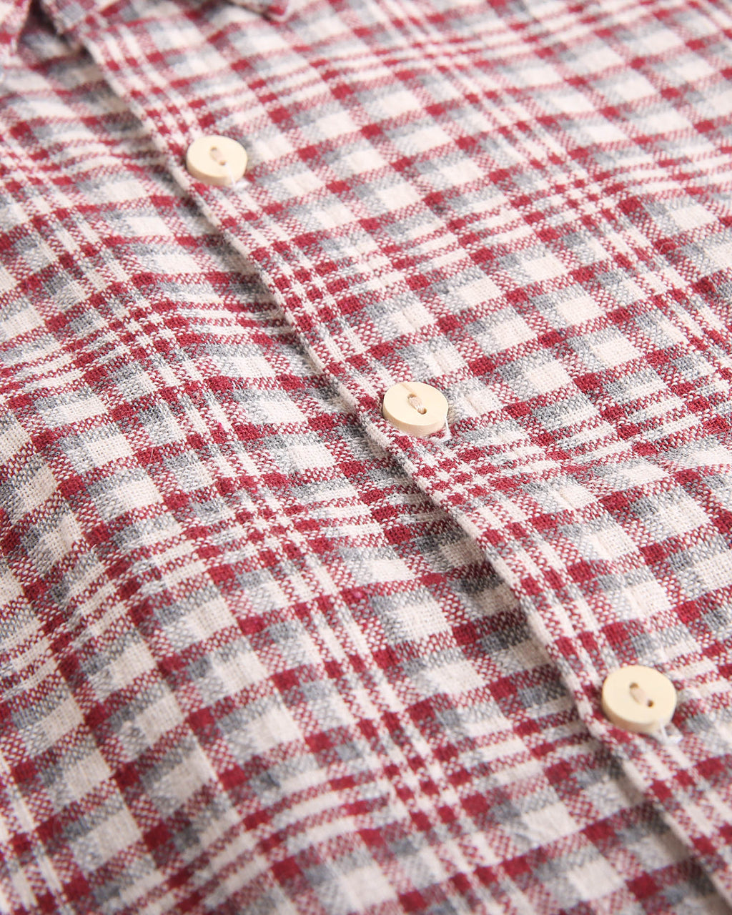 Camisa de niño de cuadros granate