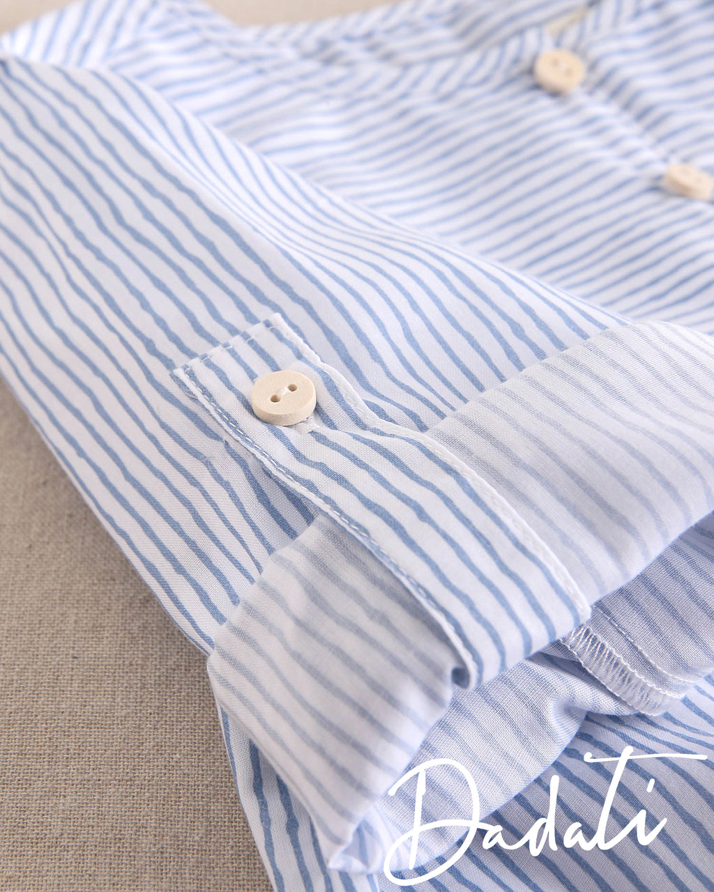 Camisa niño celeste con rayitas