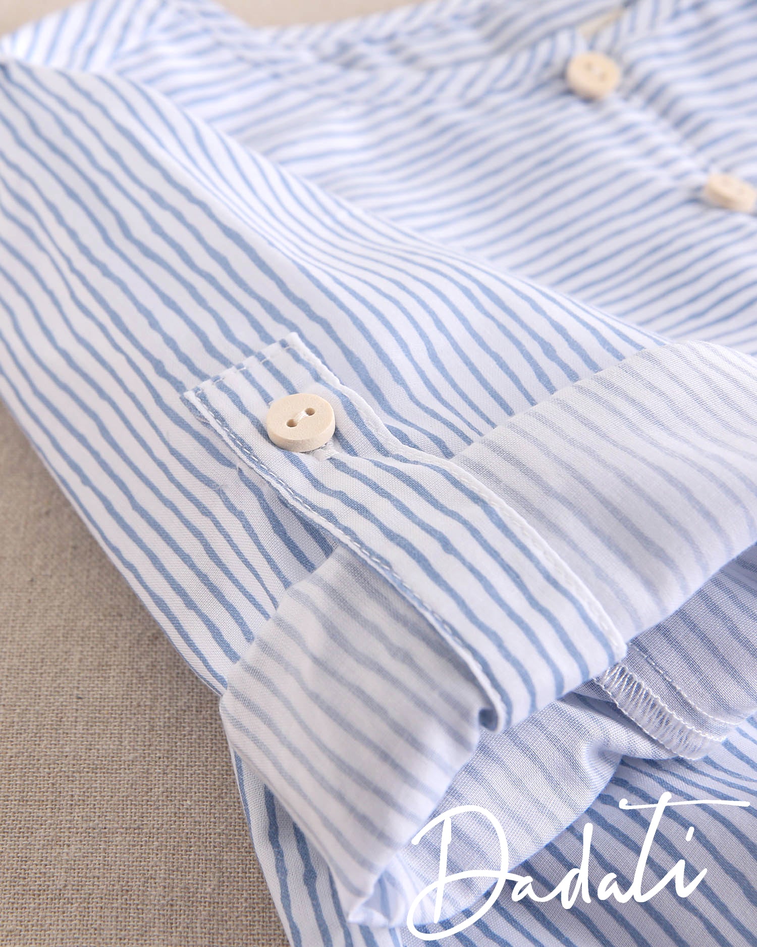 Camisa niño celeste con rayitas
