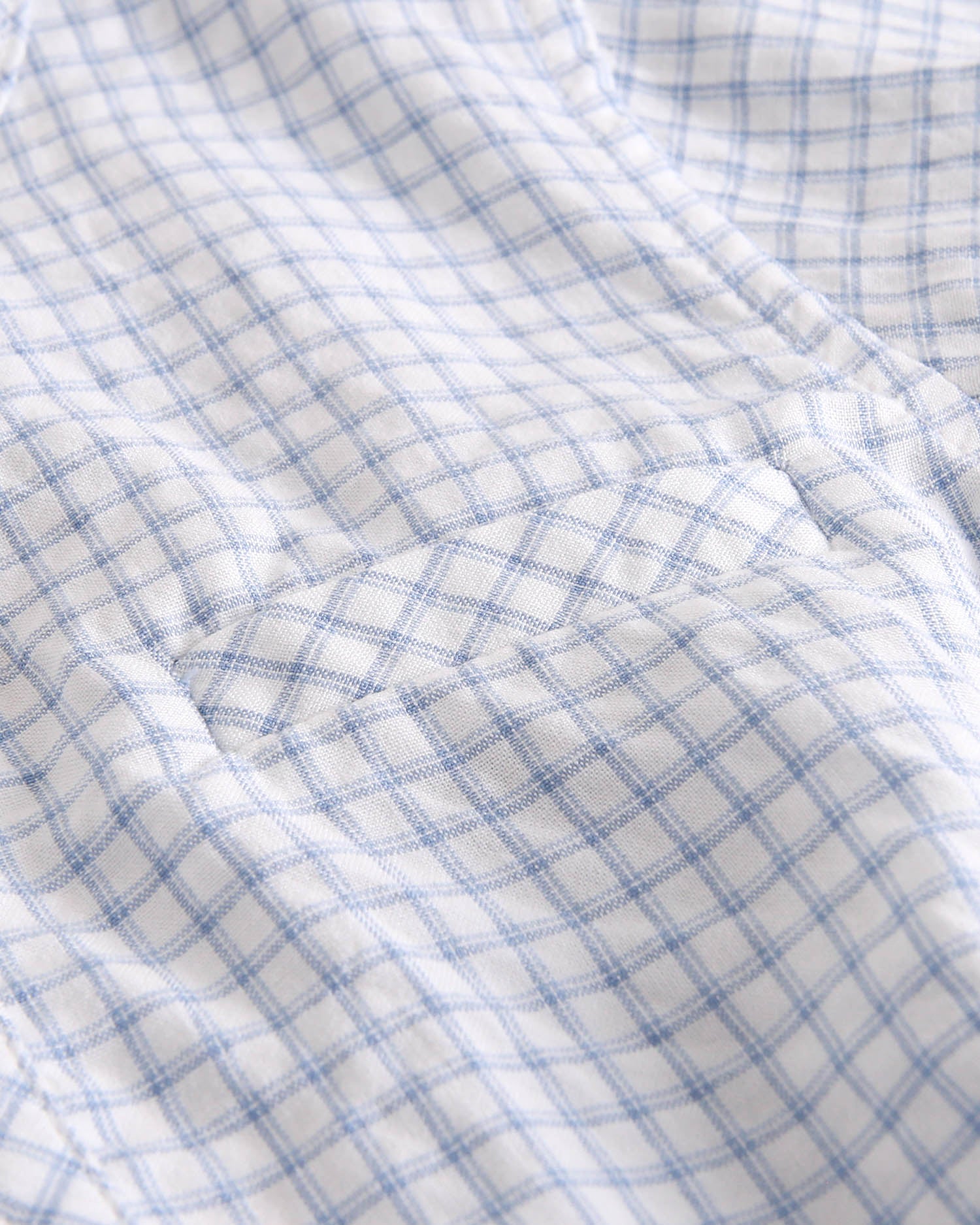 Camisa niño en cuadro vichy azul pastel