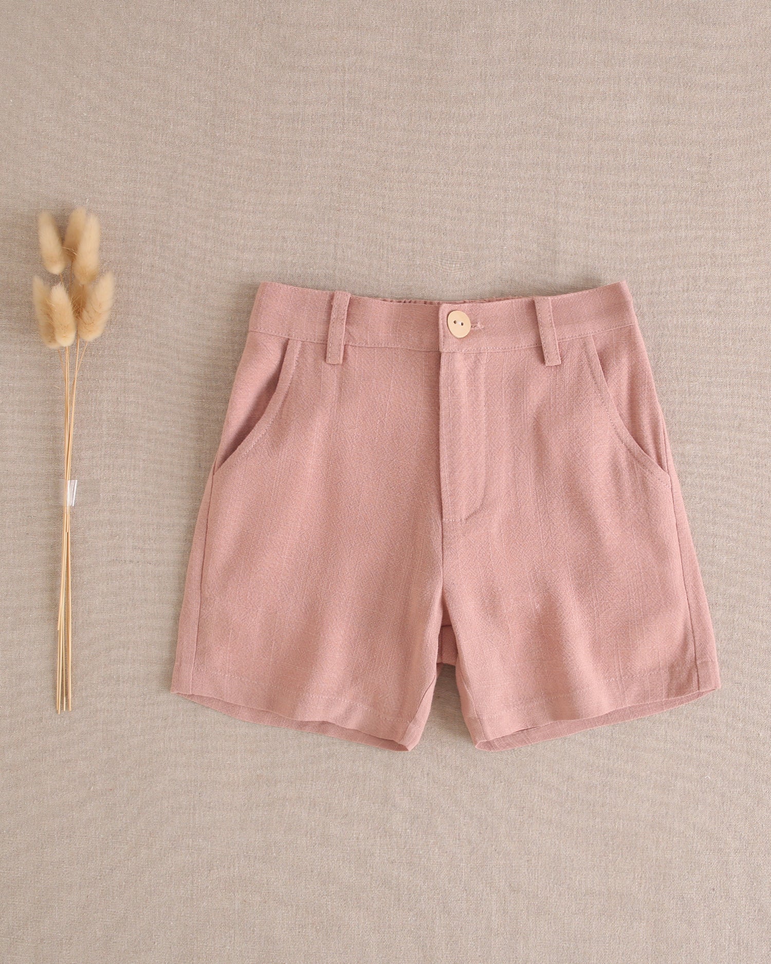 Bermuda niño de lino en coral