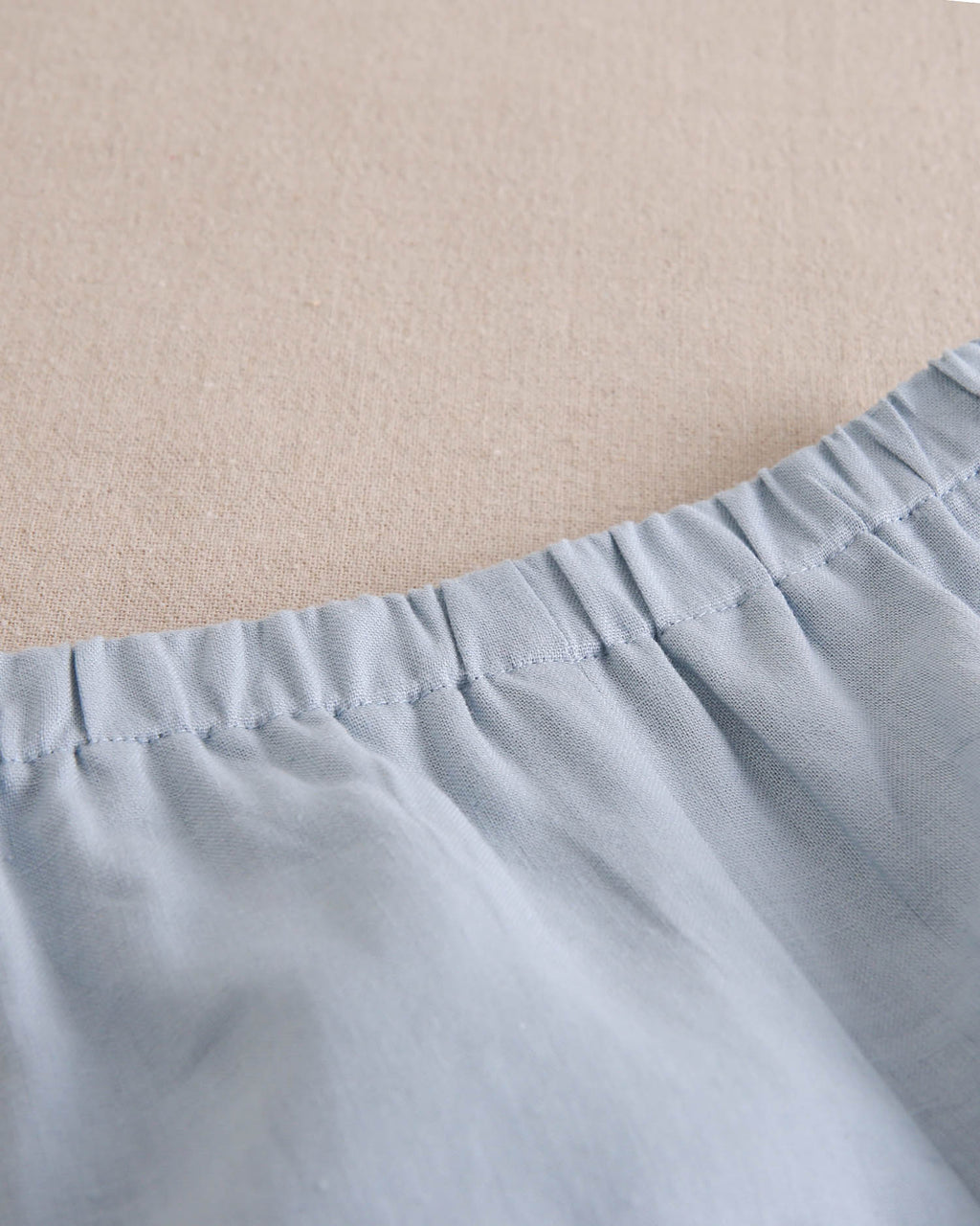 Conjunto bebé niño de camisa de rayas azul y blanco y short azulon