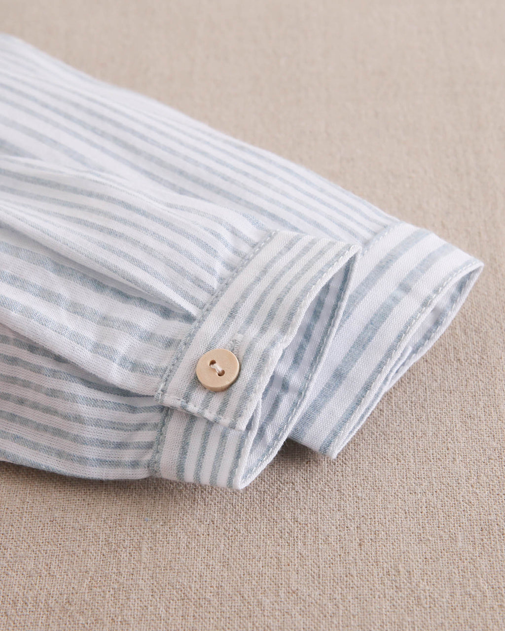 Conjunto bebé niño de camisa de rayas azul y blanco y short azulon