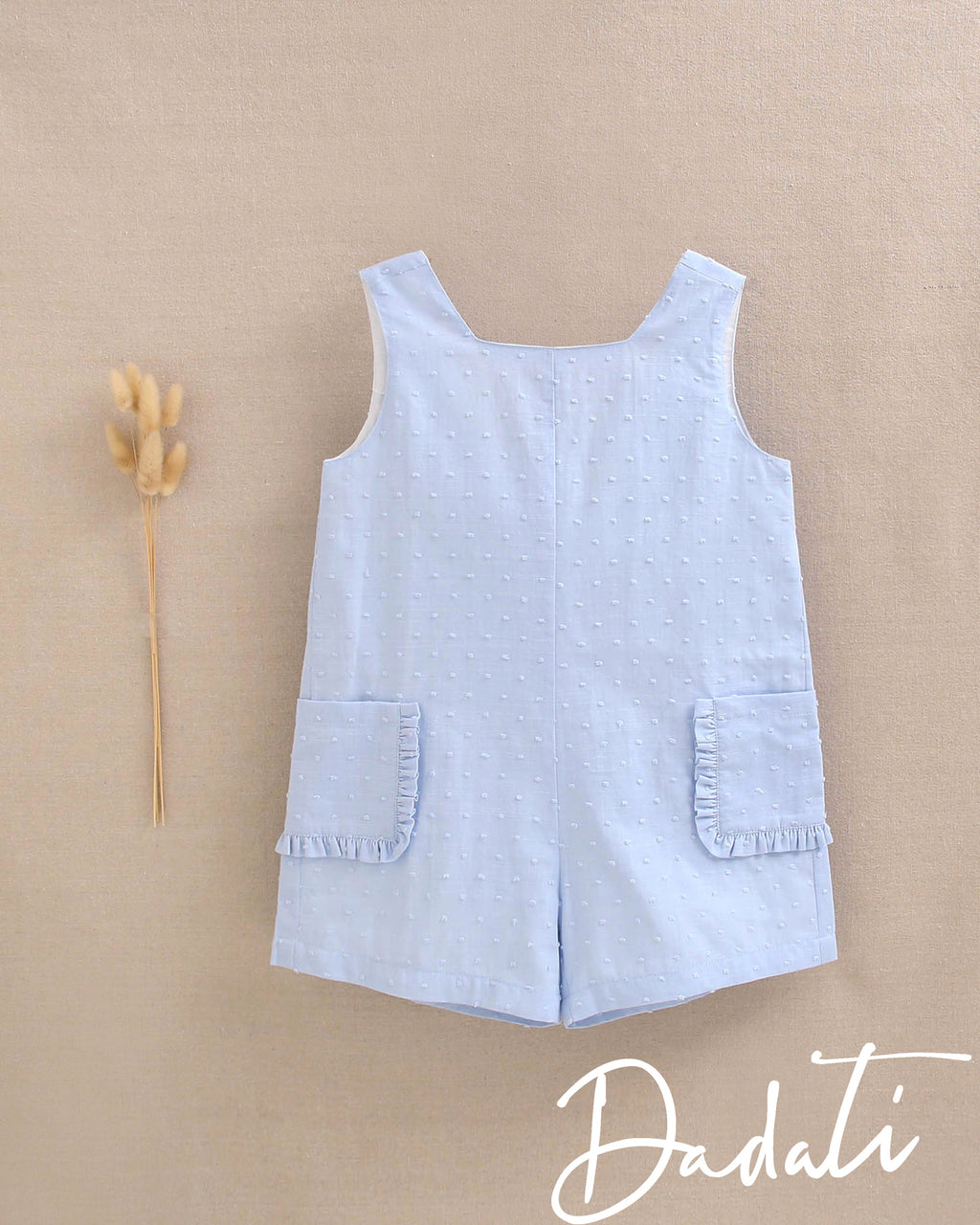 Enterito corto niña celeste