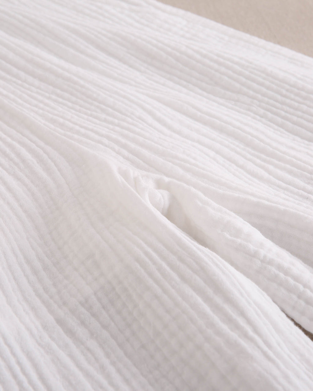 Pantalón niña de muselina blanco fluido