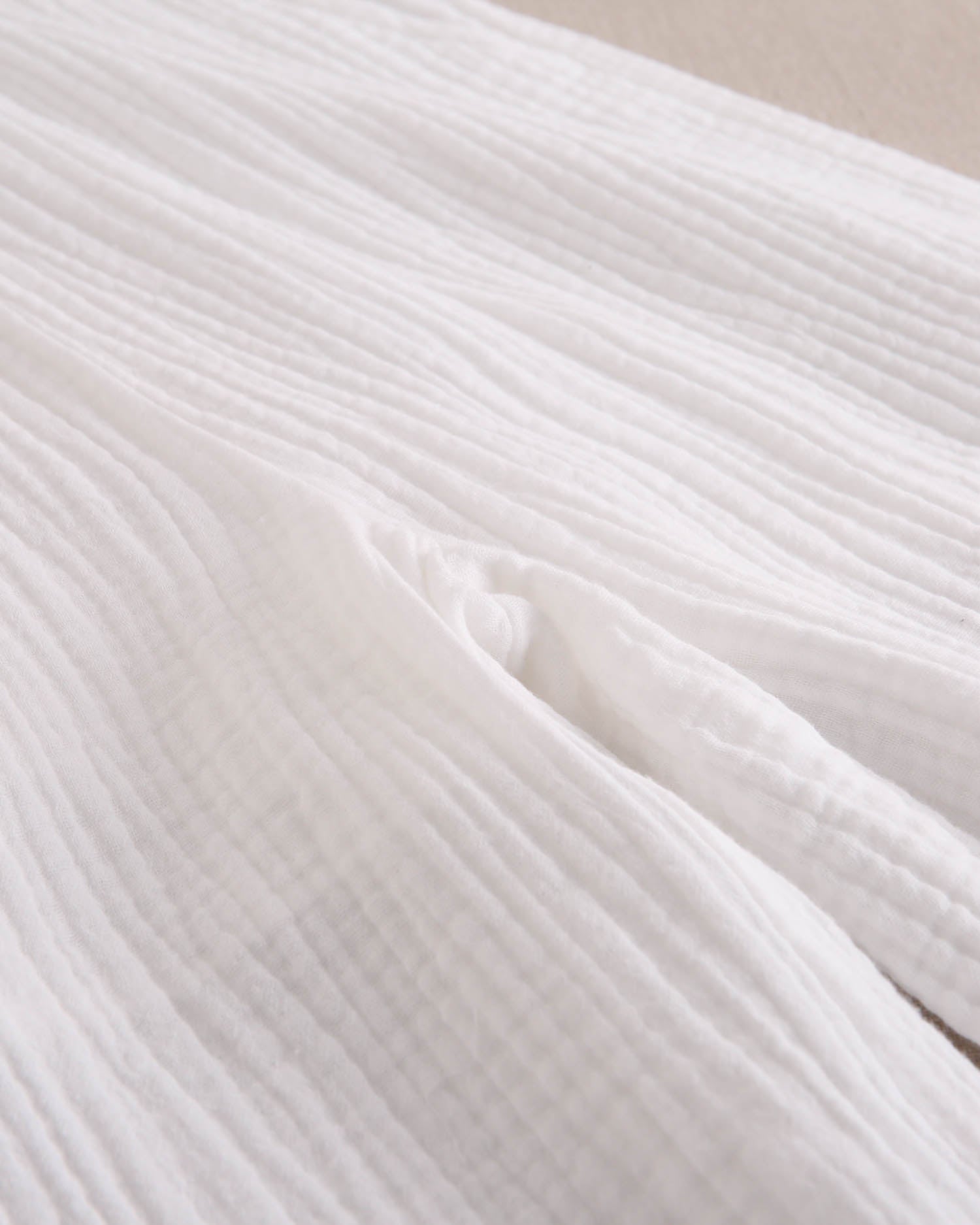 Pantalón niña de muselina blanco fluido