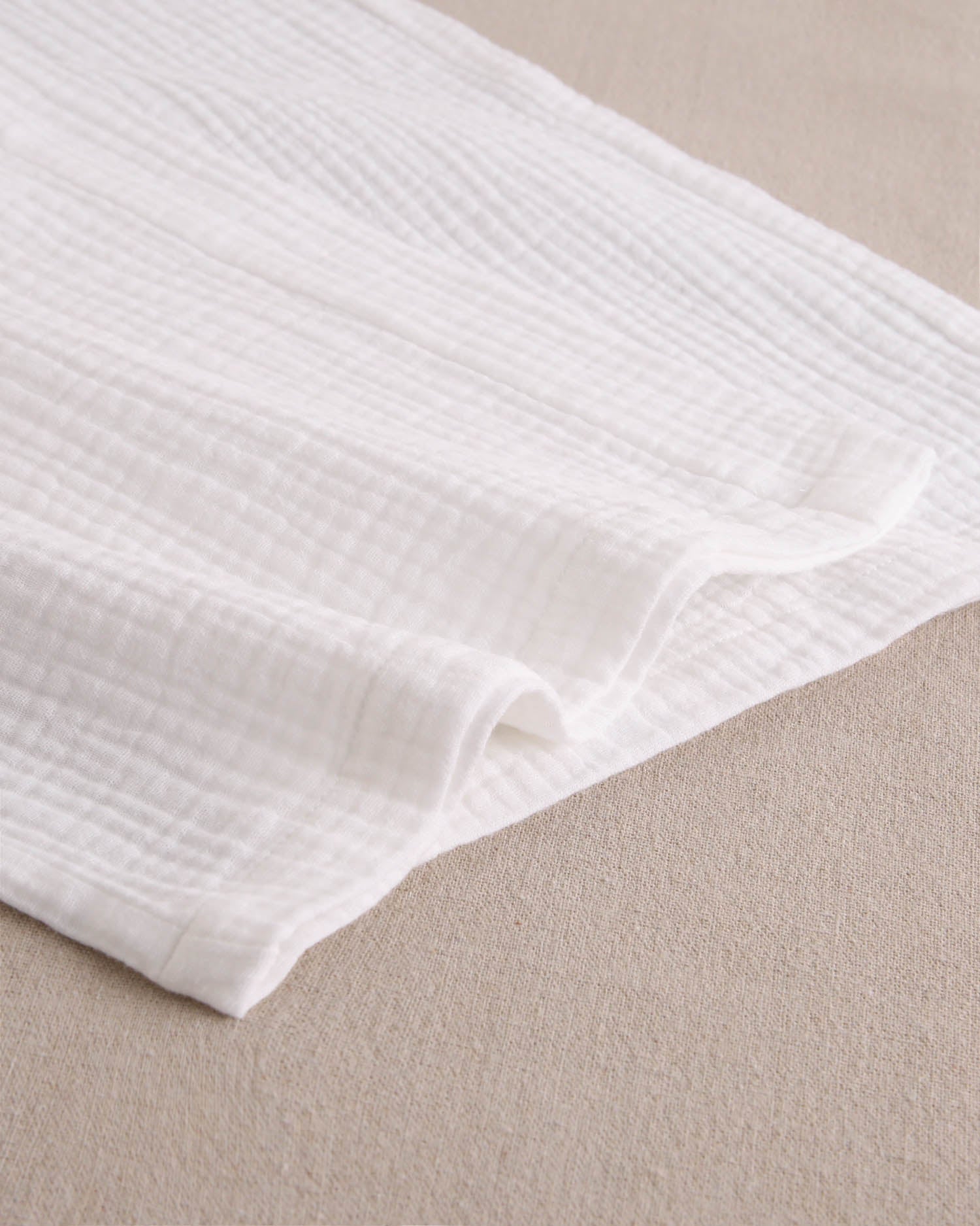 Pantalón niña de muselina blanco fluido