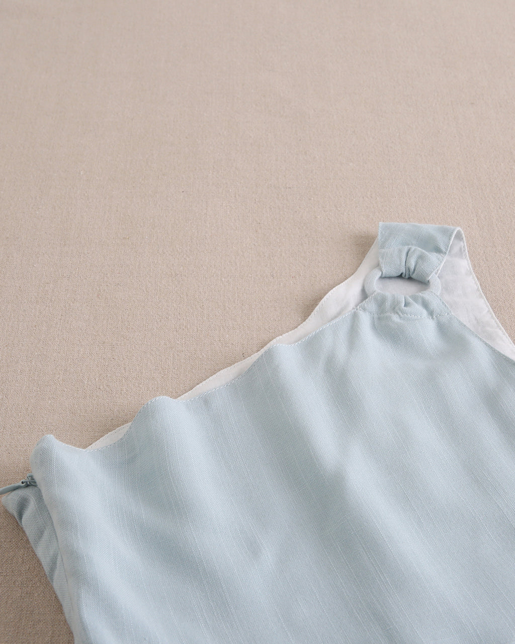 Enterito largo niña azul cielo con hombro asimétrico