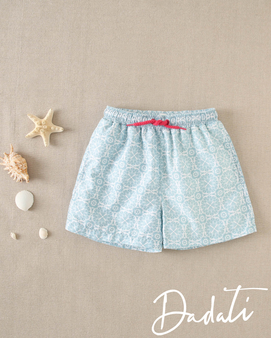 Traje de baño niño celeste