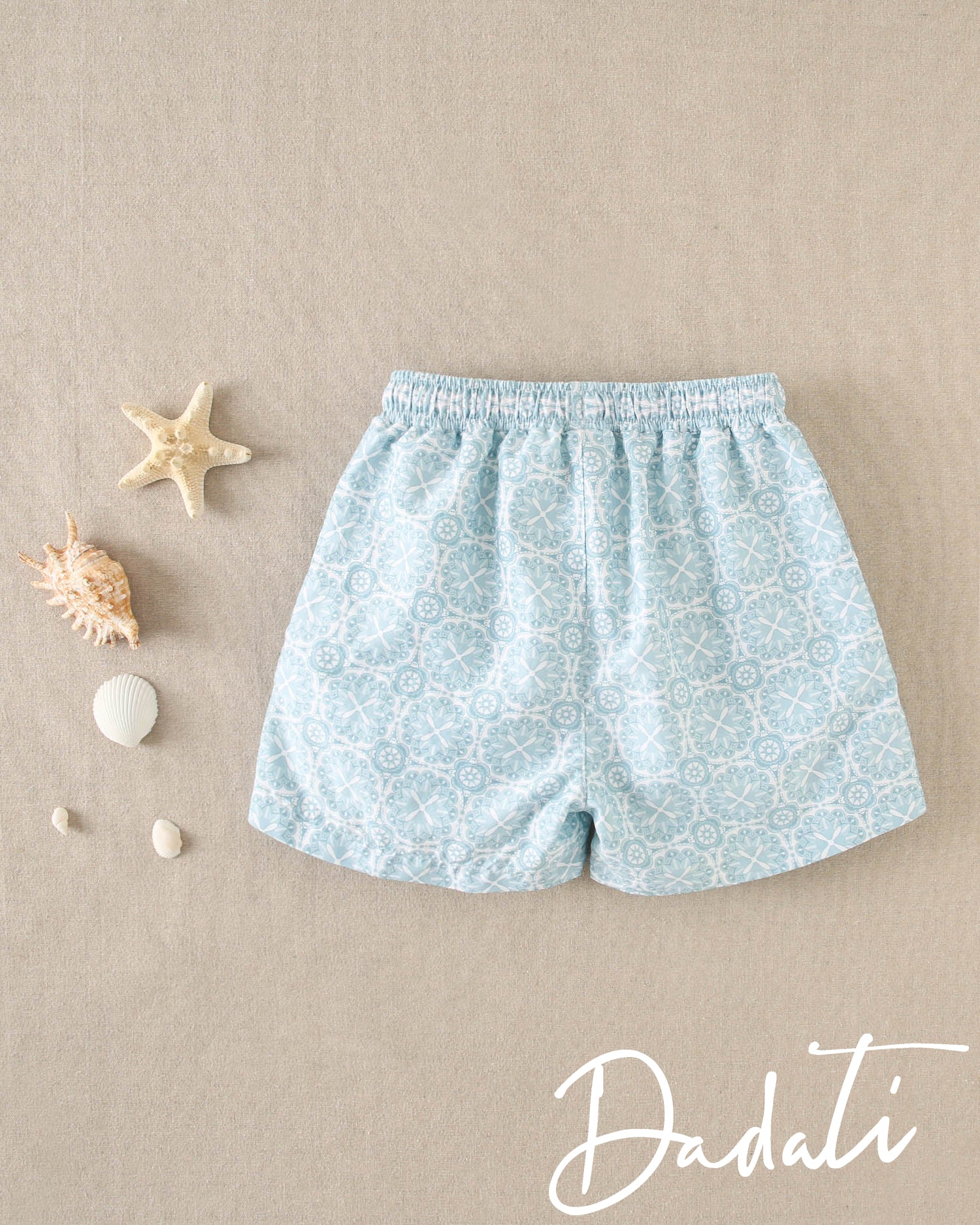 Traje de baño niño celeste