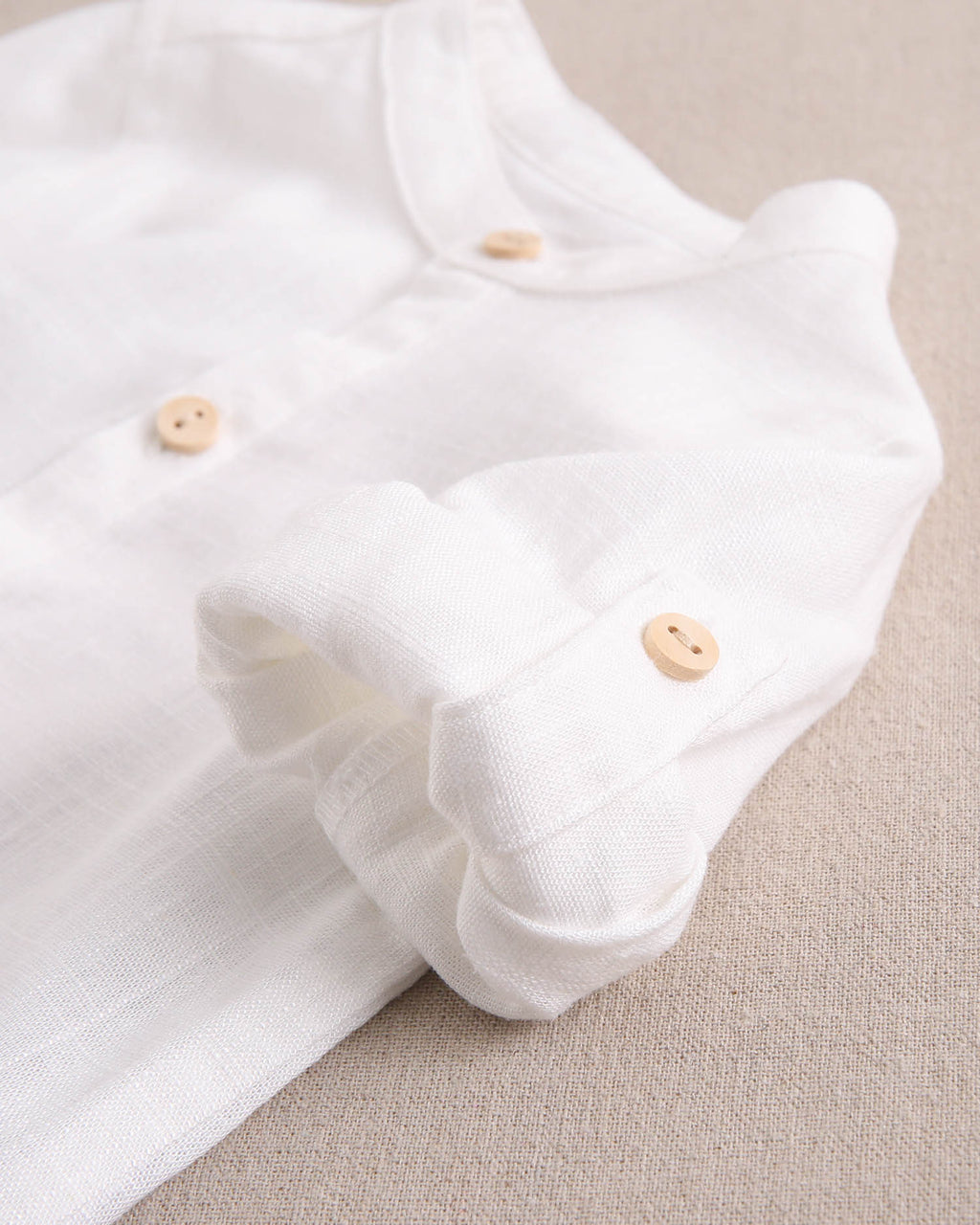 Camisa bebé niño blanca manga larga