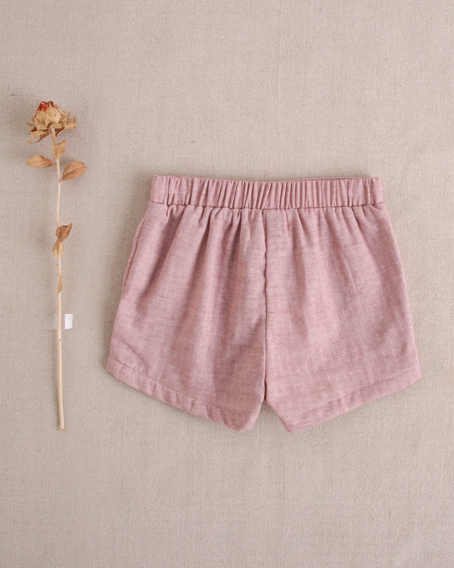 Short bebé niño rosa palo jaspeado