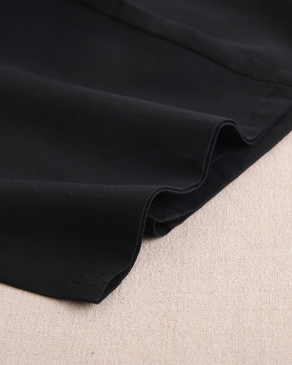 Pantalón niña negro de lino