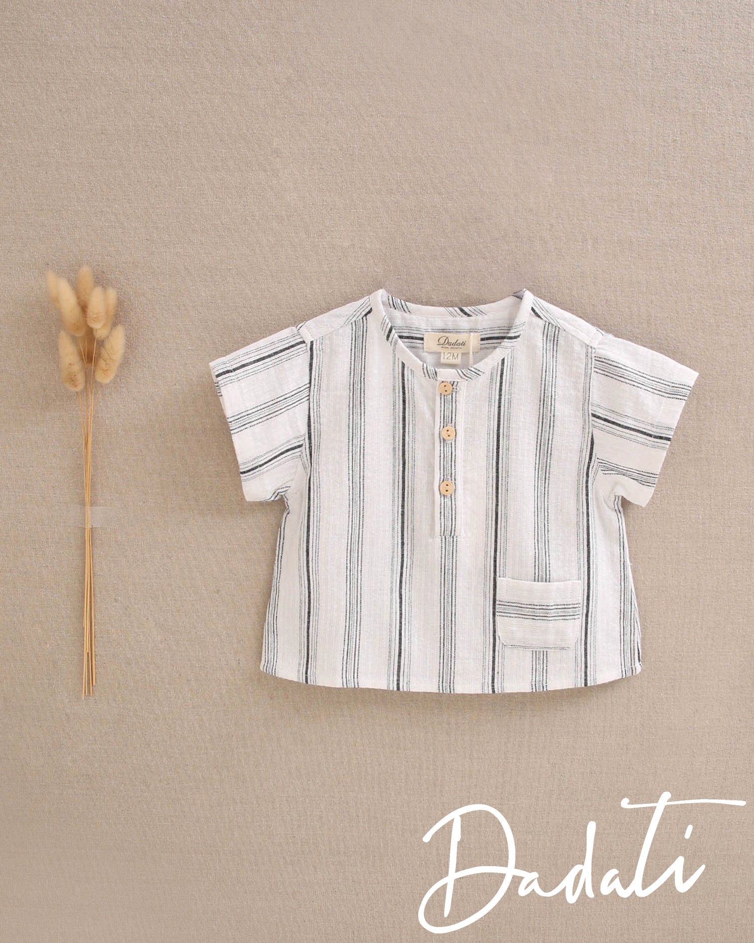Set bebé niño camisa blanca y negro con short negro