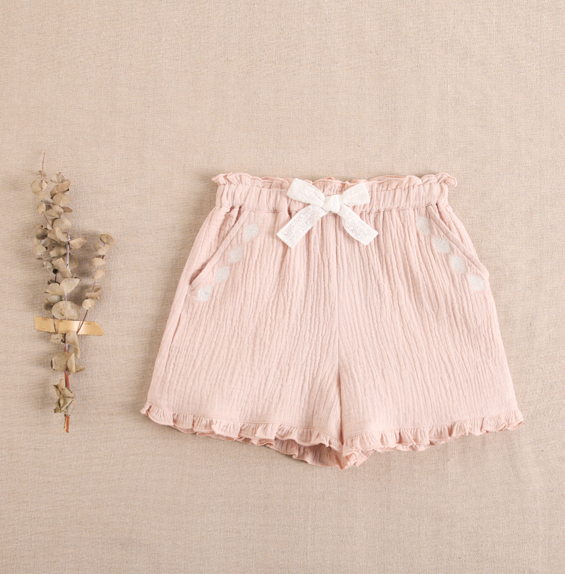 Conjunto bambula niña palo rosa