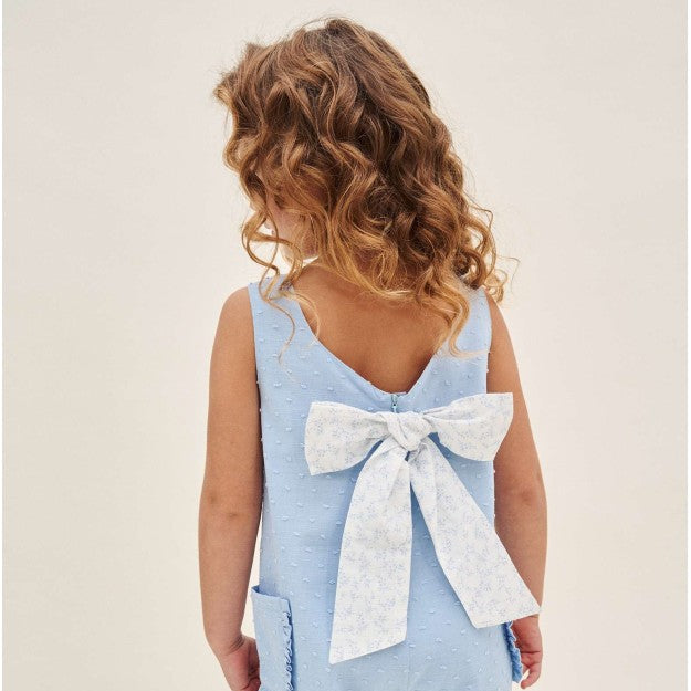 Enterito corto niña celeste