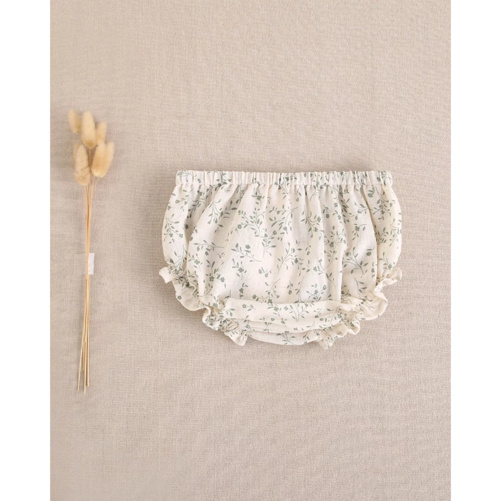 Cubrepañal de bebé niña con estampado de flores