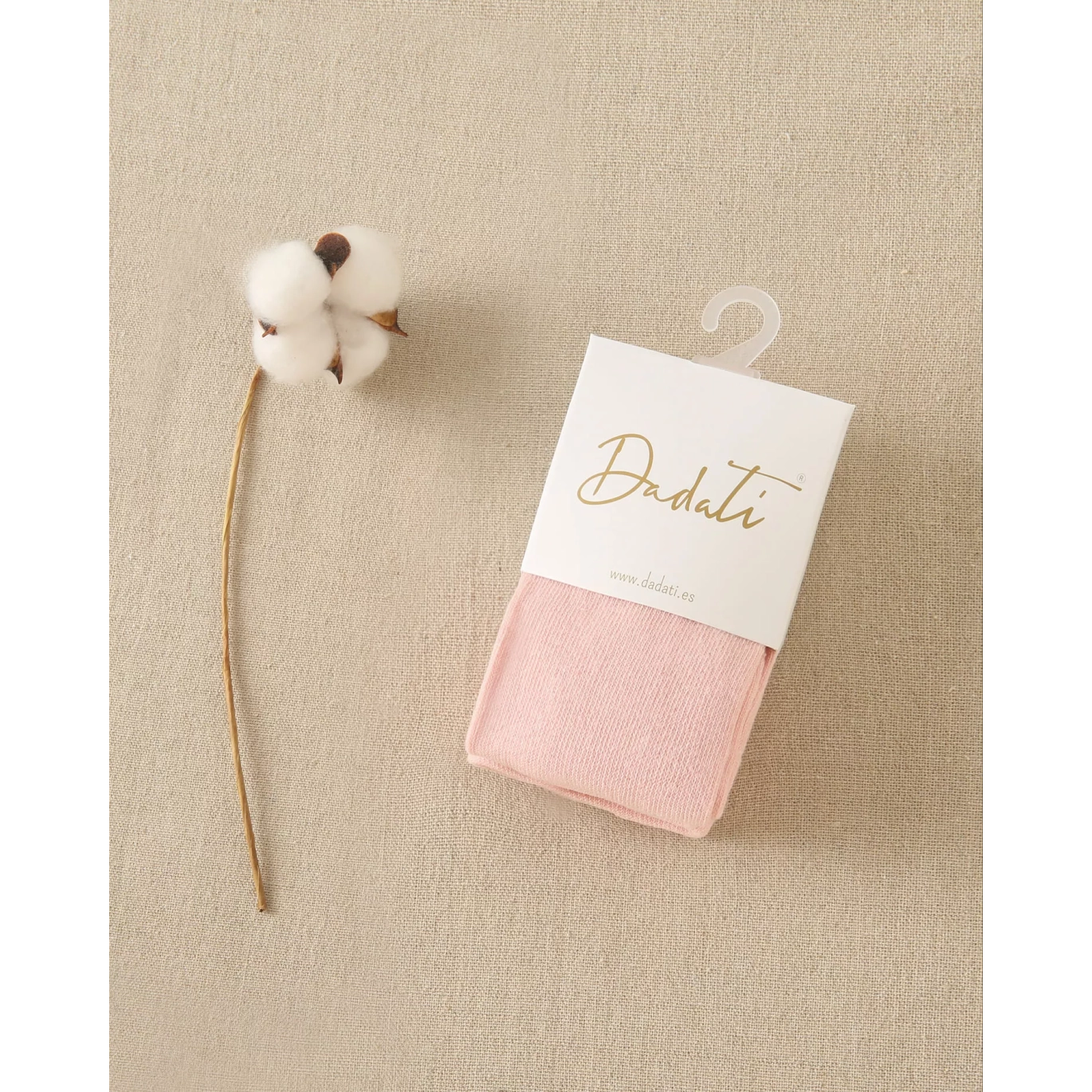 Leotardo liso de bebe color rosa palo