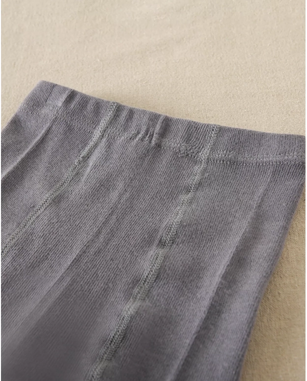 Leotardo liso bebé gris oscuro