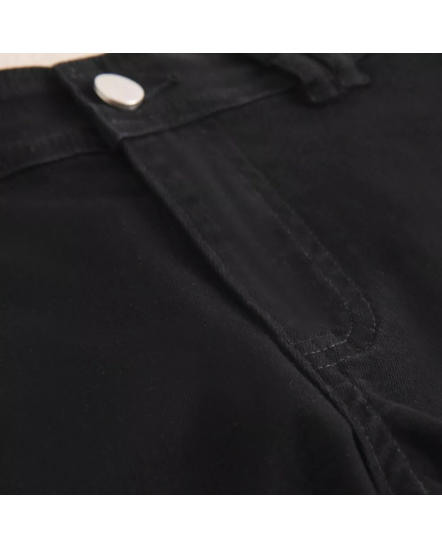 Jeans de niña en negro tipo culotte
