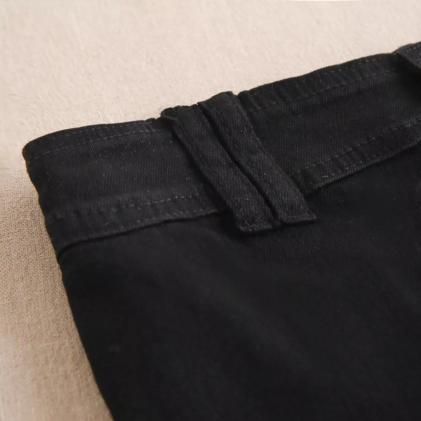 Jeans de niña en negro tipo culotte