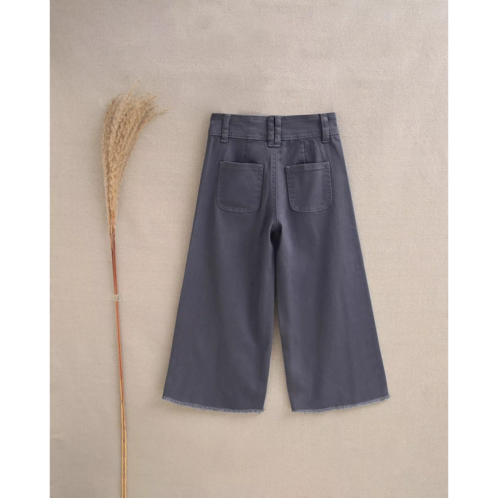 Jeans de niña en gris tipo culotte